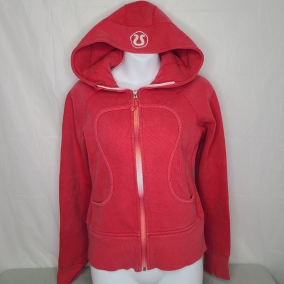 lululemon athletica Tops - Lululemon Scuba Hoodie - Ombre zipper Raspberry